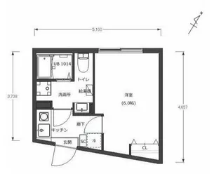 東京都台東区東浅草2【マンション】の間取り