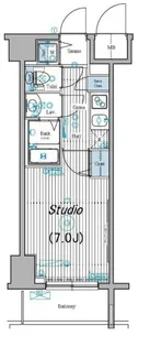 ガーラ・ステーション新宿御苑前【6階】の間取り