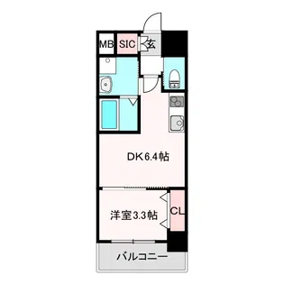 クローバー・プレミア長居公園東【8階】の間取り