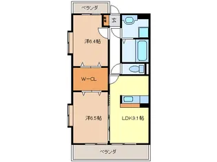 マジェスティ【1階】の間取り