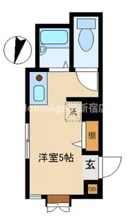 東京都新宿区北新宿2【アパート】の間取り