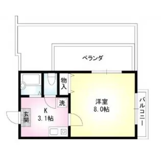 フォークシー・ハウス【3階】の間取り