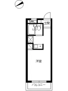スカイコート新宿第7【1階】の間取り