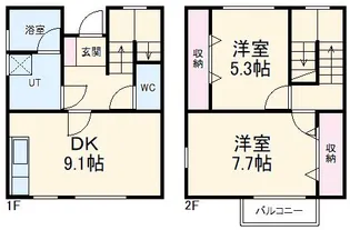 グレイストウフジ滝の水の間取り