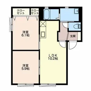 パークハイム A【1階】の間取り