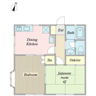 ピュアカーム亀甲台【2階】の間取り