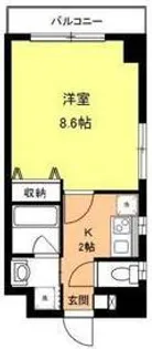 ヴァンクール【4階】の間取り