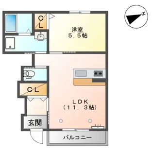 soir (ソワール)【1階】の間取り