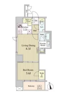 ミュール白金【4階】の間取り