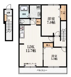 Court Villa 上ノ原II【2階】の間取り