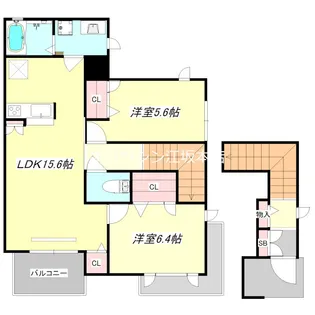 プライムコート【2階】の間取り