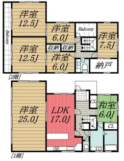 千葉県市原市五井東3【一戸建】の間取り