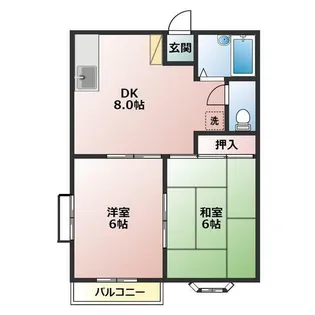 コスモヒルA【2階】の間取り