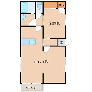 ファミール弓削【2階】の間取り