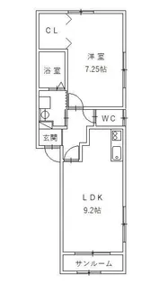 ヨーロピアンシャレー押越【1階】の間取り