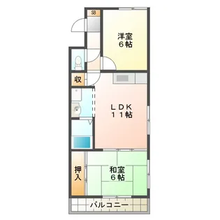 アベニュー長嶋【1階】の間取り