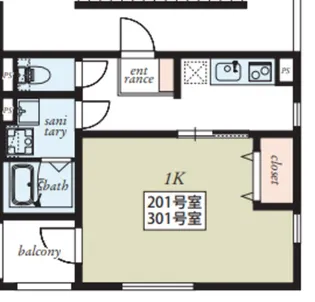 MAISON SA XVIII【2階】の間取り