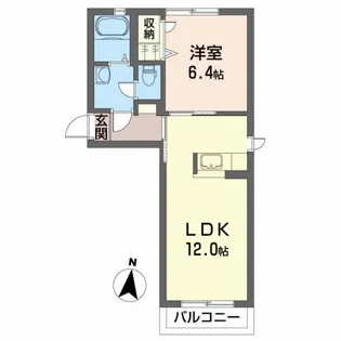 サンクチュアリK【1階】の間取り