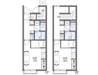 レオパレスイルクオーレ【2階】の間取り