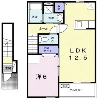 フルールK【2階】の間取り