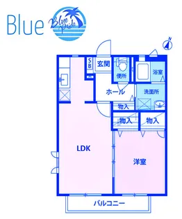 茅ヶ崎グリーンハイツ【2階】の間取り