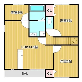ドエル四季弐番館【2階】の間取り