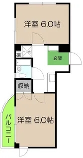 マンション大原【2階】の間取り