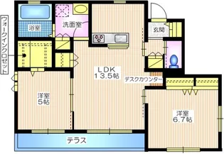 ランドマーク逗子III【1階】の間取り