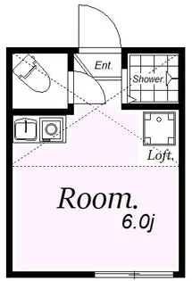 オアシス戸部A【2階】の間取り