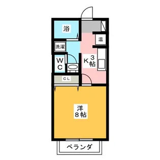 サンfriends今渡【2階】の間取り