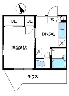 ハイムAO【1階】の間取り