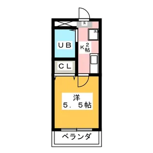 メビウスair【2階】の間取り