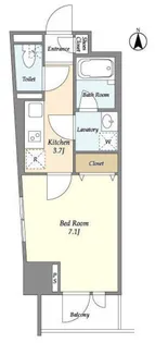 プリームス青柳【2階】の間取り
