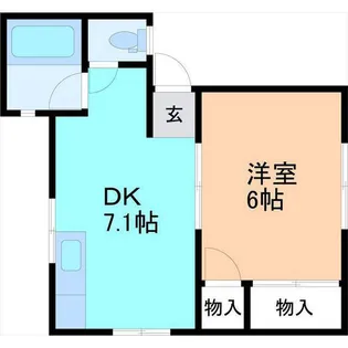 ドエル風見鶏I【2階】の間取り
