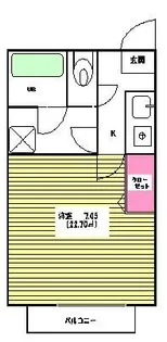 スターリングB【2階】の間取り
