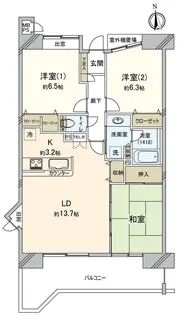 日神パレステージ海浜幕張【10階】の間取り