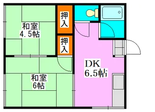神林ハイツ【1階】の間取り
