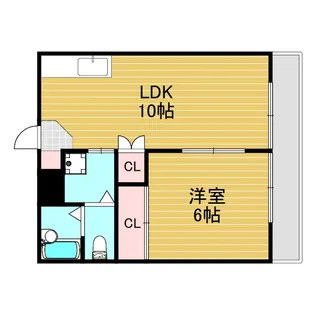 北中島マンション【2階】の間取り