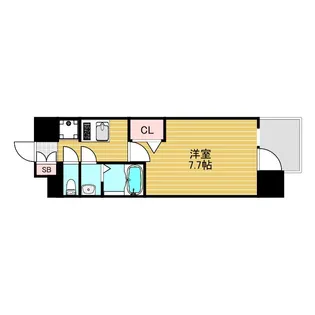 プレサンスNEO上新庄PRIMECRUIS【8階】の間取り