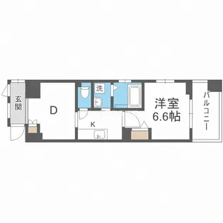 ドゥスプランドゥール【8階】の間取り