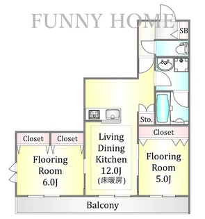 GranFelicia(グランフェリシア)【2階】の間取り