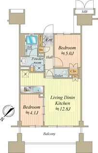 晴海テラス【20階】の間取り
