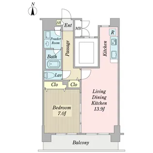 琳彩館【3階】の間取り