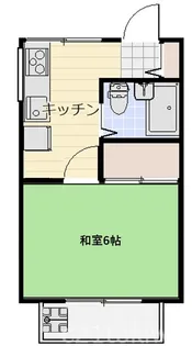 ちくまコーポ【1階】の間取り