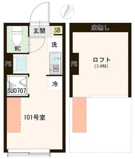 リベラルバード【1階】の間取り