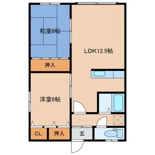 エルムハイツ【2階】の間取り