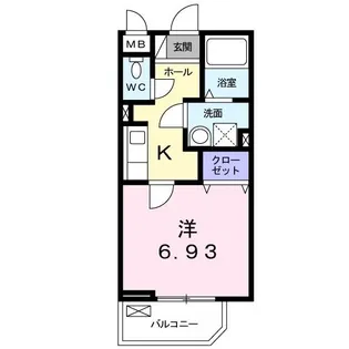 ダブル エフ【2階】の間取り