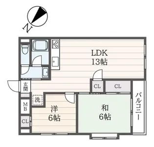 エステートツカサ【3階】の間取り