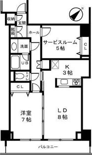 ベイサイドハウス【7階】の間取り