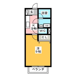 ペアハイツシャトー【1階】の間取り